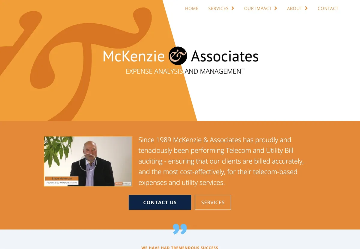 Screenshot of mckenzie-associates.com